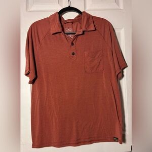 L.L. Bean Men's Polo in Warm Rust